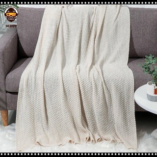 Manta de sofá de estilo nórdico para oficina, siesta, manta de borla, bola de lana