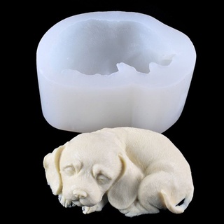 3D Dog Silicone Candle Molds Cute Puppy Soap Molds Chocolate Cake Baking Moulds