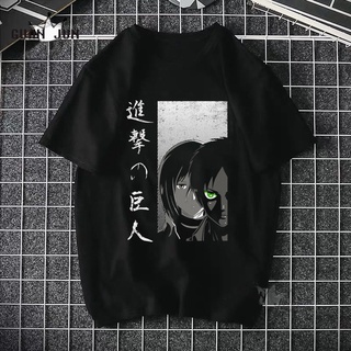 2021 Harajuku Hombre Attack On Titan Camisetas Camisa Tops Diseño Negro Manga Corta Estética Japonesa Anime Camiseta 05 (1)