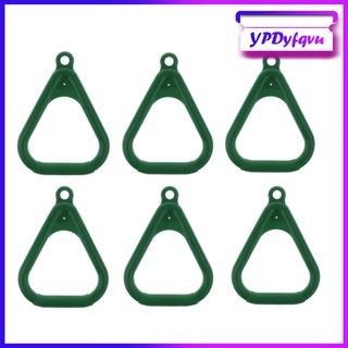 3 pares de anillos trapecio para niños gimnasio Swing Accs Playground Outdoor Playset verde