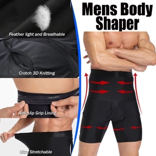 SCIENTISTATION Men Fashion Men Shaper Tummy Shaper Waist Trainer Men Slimming Shaper Wear Back Support Elastic High Wasit Lose Weight Men Comoression Shorts (8)