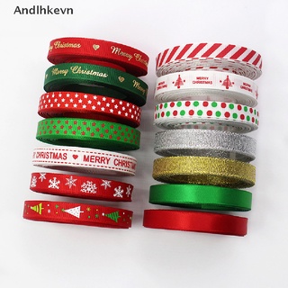 [andl] feliz navidad grosgrain cinta de tela diy fiesta envoltura arco decoración costura c615
