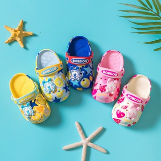 bebé cómodo antideslizante zapatos de playa de 1-3 años de edad de los niños impreso interior al aire libre ligero agujero zapatos sandalias unicornio regalo