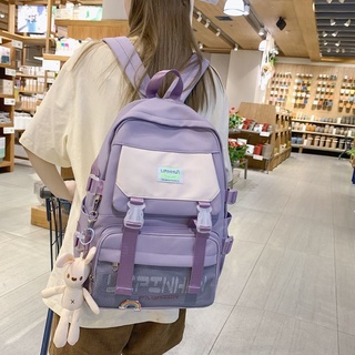 Mochila estilo de gran capacidad de viaje INSBackpack ordenador estudiante versátil mujer mochila SimpleCHICJapanese-Style