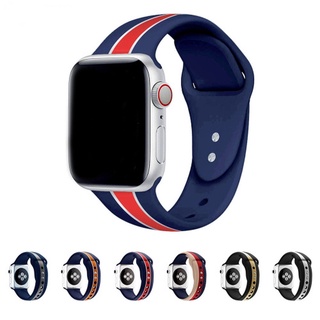 Banda suave para iwatch Series5 Series 6 SE 5 4 3 2 1 para apple watch 38 mm 40 mm 40 mm 44 mm mezcla colorida correa deportiva de repuesto
