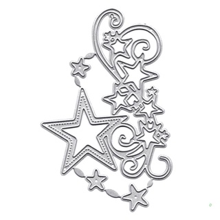 O navidad copo de nieve estrella Metal troqueles de corte plantilla DIY Scrapbooking álbum de papel tarjeta plantilla molde relieve decoración artesanal (1)