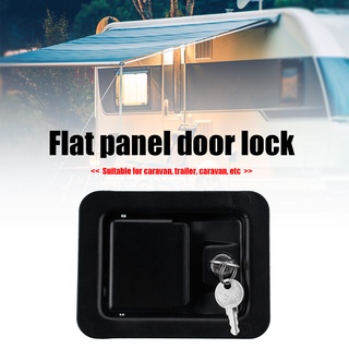 remolque rv camper caravana puerta pestillo de acero al carbono caja de herramientas cerradura con 2 llaves