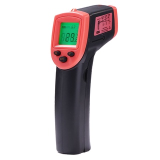 termómetro infrarrojo láser de mano retroiluminado rojo (2)