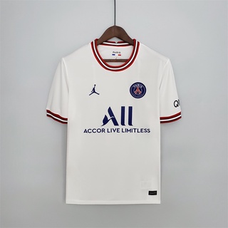 21/22 PSG Paris Cuarto Hombre Camiseta De Fútbol Blanco ihO6