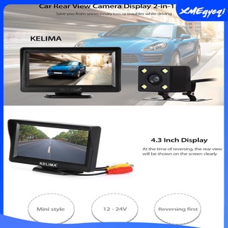 Car Rear View 120 4LED Night Vision Camera & 4.3\\\" LCD Display Monitor Kit