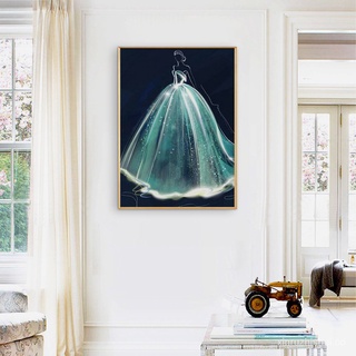 🙌 ❉KIKO DIY Diamond Painting Kits Wedding Dress Woman Full Round Drill Handicrafts yG9R (1)