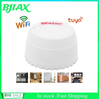 Bjiax 3V Wifi inalámbrico Detector de fugas de agua alarma de desbordamiento indicador LED rojo funciona para Tuya