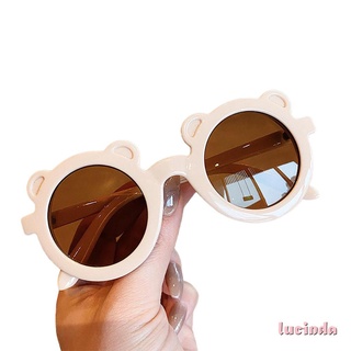 ◐Xp✲Gafas UV400 unisex al aire libre, lindo bebé de dibujos animados oso oreja gafas de sol para ir de compras, fiesta de cumpleaños, playa
