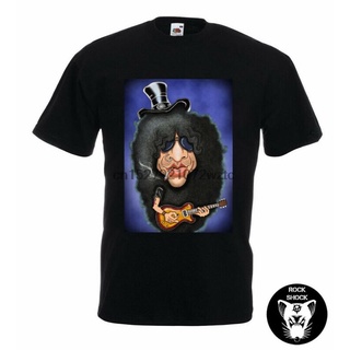 Slash Caricature camiseta de Metal pesado guitarrista Guns N Roses Rock Desenho