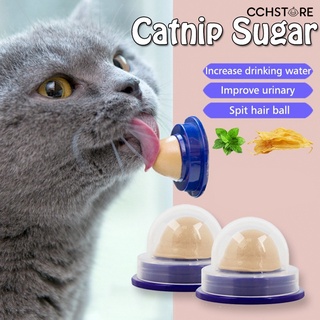 cchstore gato nutritivo crema lamiendo caramelo sólido catnip bola de azúcar energía mascota snack juguete