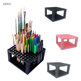 Hero 96 orificios De plástico para plumas y brochas soporte para escritorio Organizador sostenedor De plumas pinceles De colores pinceles De color Marcadores brochas De maquillaje