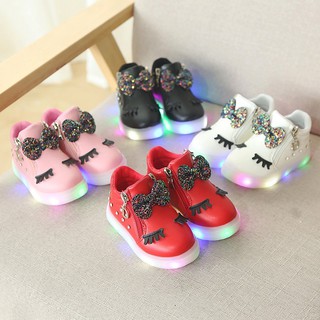 Wannaone zapatos casuales/deportivos ligeros con luces LED de otoño para niños/niñas