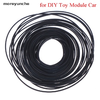 moreyunche - correas redondas para transmisión de poleas de goma, para bricolaje, módulo de juguete, motor de coche