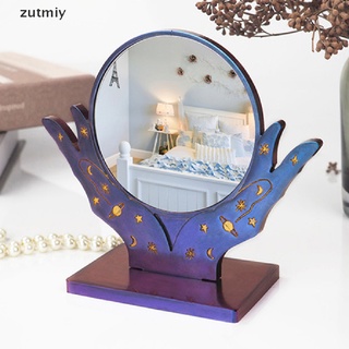 [zutmiy] diy cristal resina epoxi molde de maquillaje de mano espejo de escritorio molde rghn