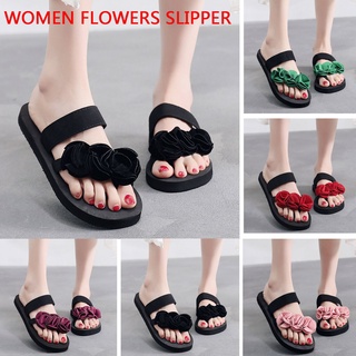[EXQUIS] mujer playa transpirable flores sandalias hogar zapatilla chanclas zapatos planos