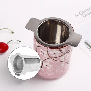 304 Stainless Steel Reusable Tea Infuser / Double Handles Fine Mesh Coffee Leaf Spice Tea Strainer for Kitchen