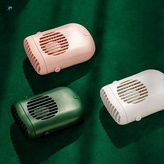 Producto USB Mini de mano enfriamiento colgante cuello pequeño ventilador perezoso deportes ventilador portátil verde