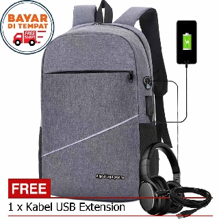 Envío gratis - importación mochila Jp0137 con puerto USB cargador bolsa de los hombres mochila hombres portátil Ori
