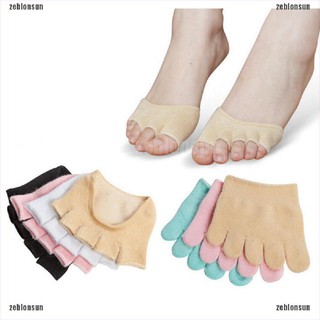 @sun calcetines antideslizantes invisibles de diseño de medio agarre calcetines de tacón de cinco dedos