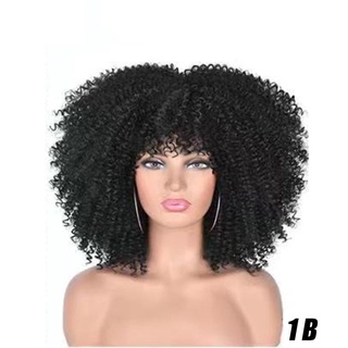 OFTENIOUS Short Curly Wigs Cosplay Blonde African Wig Synthetic Mixed Brown Head Accessories For Black Women Afro Kinky (9)