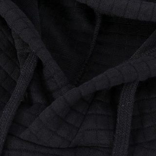 2 piezas sudaderas con capucha de los hombres con capucha masculino de manga larga de Color sólido sudadera con capucha jersey chándal XL, negro y gris claro (5)