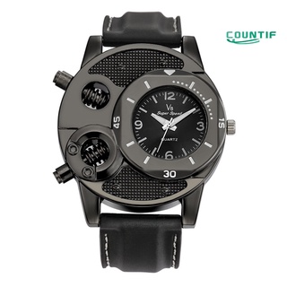 countif V8 Cool reloj de pulsera de cuarzo analógico deportivo con correa de silicona para hombre
