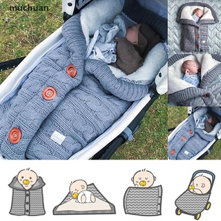muchuan Baby Sleeping Bag Envelope Winter Kids Sleepsack Footmuff For Stroller Knitted . (1)