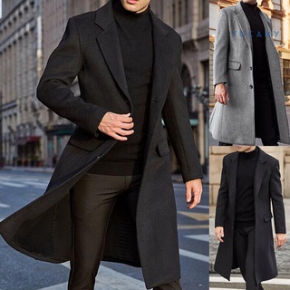 Tucany chaqueta/chaqueta De manga larga Para hombre con botones Para invierno De media longitud