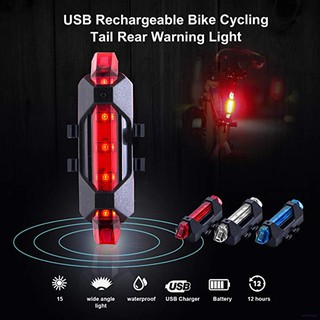 5 led usb recargable bicicleta luz trasera bicicleta seguridad ciclismo advertencia lámpara trasera portátil flash luz trasera (3)