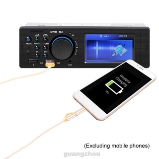 Música electrónica digital con Control remoto teléfono carga estéreo coche Bluetooth reproductor MP3