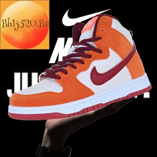 Nike SB Dunk zapatos de alta parte superior sucio naranja todo-partido zapatos para correr zapatos Casual Boost mismo estilo para Bloggers Campus parejas promocional