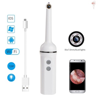endoscopio dental inalámbrico wifi oral 6 luces led cámara de serpiente video hd para ios android inspección de dientes de mano endoscopio (8)
