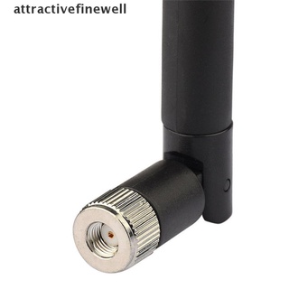 [attractivefinewell] 2.4ghz 10dbi rp-sma macho conector inclinable wifi router antena