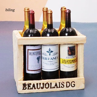 Bl* DIY miniatura gabinete de vino casa de muñecas refrigerador vino gabinete caja fuerte para nevera (3)
