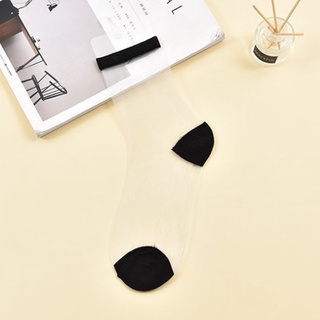invierno de las mujeres de malla tobillo medias altas medias cortas calcetines ultrafino transparente elástico (5)