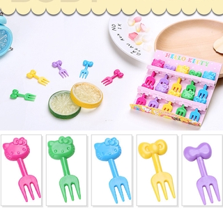 10 pieza tenedores para frutas mini niños tenedor de frutas jirafa lindos Para hormigas/Frutas/postres/Salada (7)