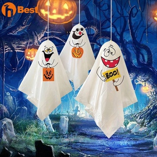 Envío 3Pcs Halloween Colgante Fantasma Decoración Spooks Fiesta Accesorios Interior Al Aire Libre Mini Suministros beautyy7