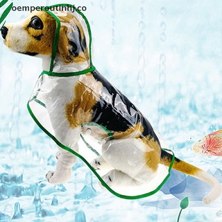 tinhj impermeable perro impermeable con capucha transparente mascota perro impermeable ropa para mascotas. (3)