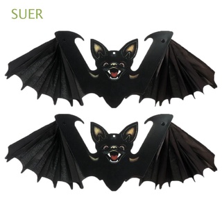 suer vivid paper bats fiesta colgante adorno halloween decoración festival decoración plegable hogar murciélago colgante