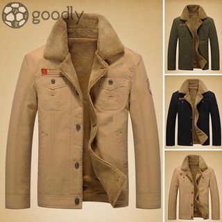 Abrigo/chaqueta con Mangas largas para hombre con botones/talla grande/suave/cálida