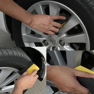 2pcs auto ruedas cepillo esponja aplicador especial para neumáticos hub limpieza cepillo de pulido