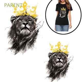 PARENT New Lion Patches Washable Print Heat Transfer Stickers Cute Clothes Household A-level Iron on Appliques
