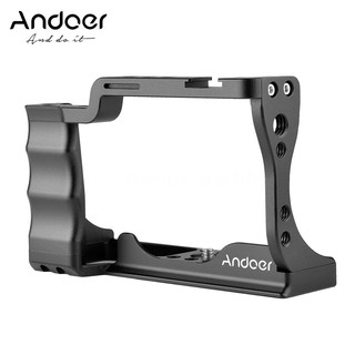 Tomorrowlife Andoer - jaula para cámara de aleación de aluminio con montaje en frío Compatible con cámara DSLR Canon EOS M50