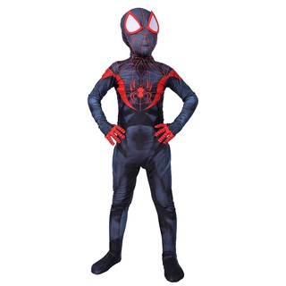 Niños Miles Morales increíble Spider-Man mono Cosplay disfraz niños mono Spi