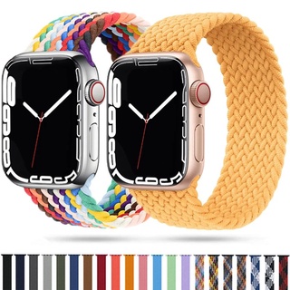 Nueva Correa Elástica De Nailon Trenzado Apple Watch Series 41mm 45mm 44mm 40mm 38mm 42mm Pulsera iWatch 1 2 3 4 5 Se 6 7 De Reloj Inteligente